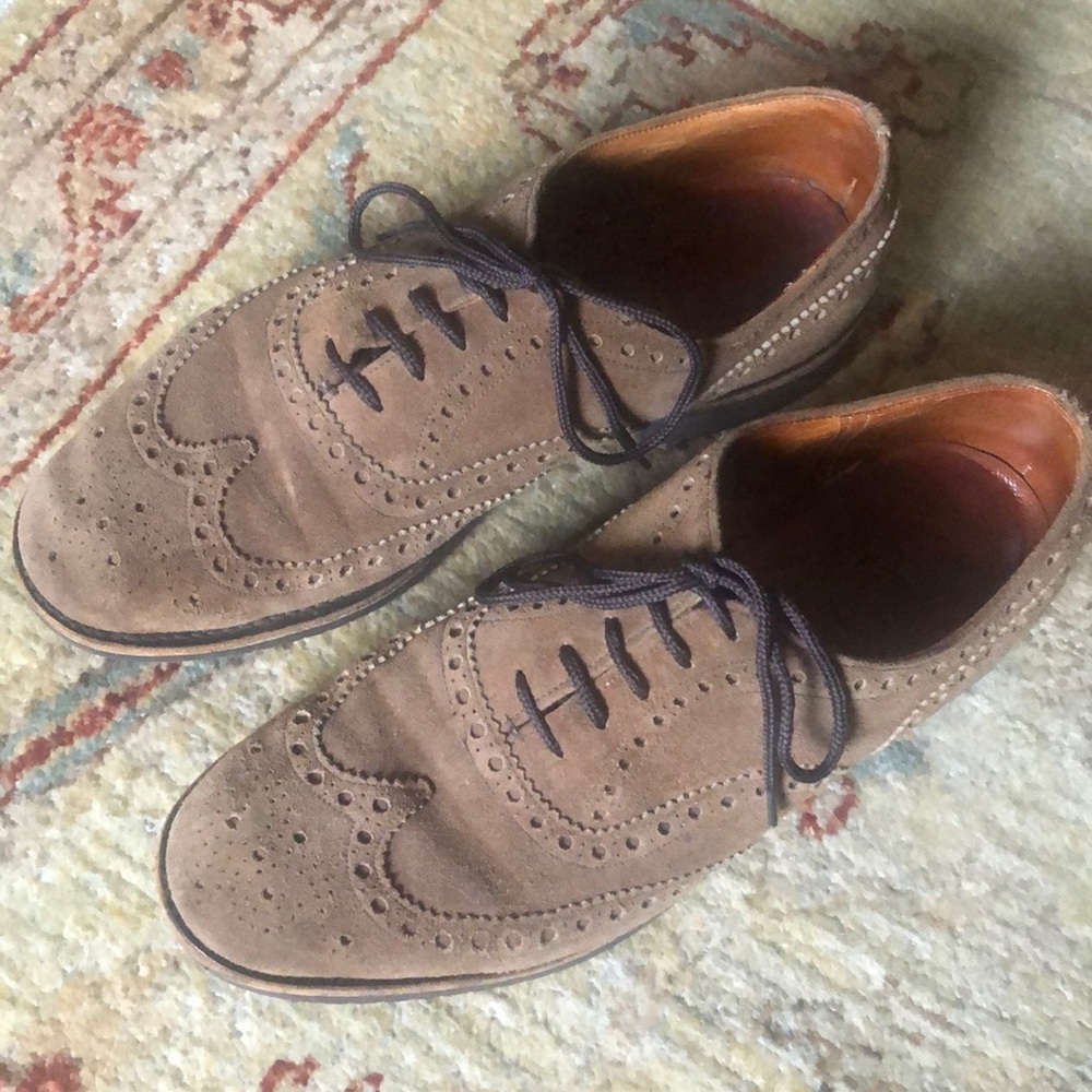 Church’s Brown suede mens shoes gently worn.